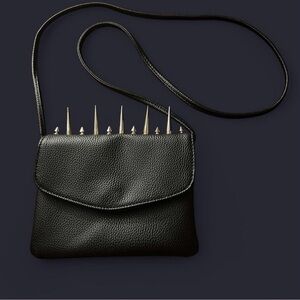 Black DIY Studded Crossbody Bag